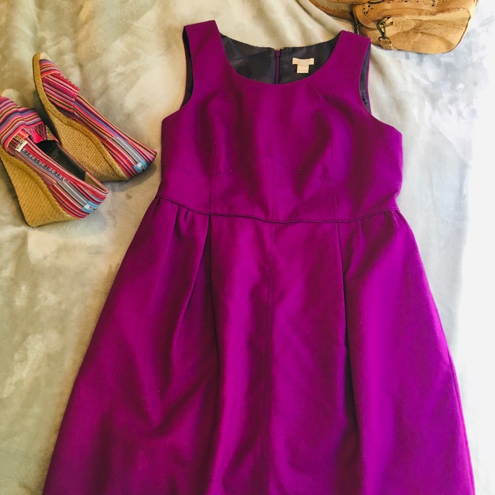 J Crew Lilac Scoop-neck Dress Size 12 P